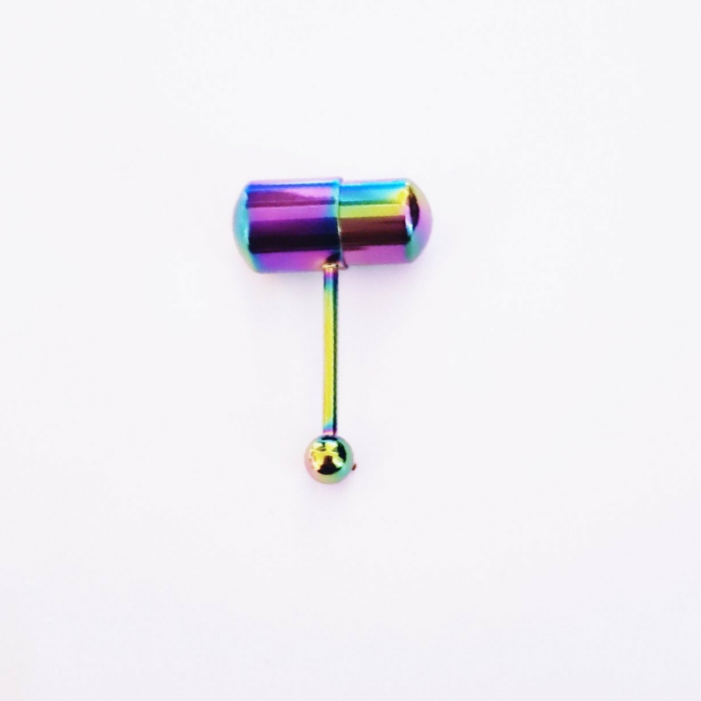 14g Vibrating Tongue Ring Barbell Piercing